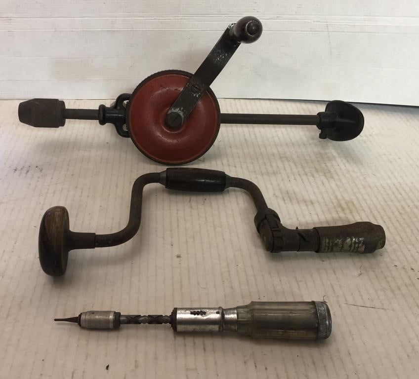 Vintage bit Brace drill &  shoulder drill