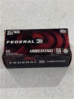 Box Federal 357 Mag Ammunition, 50 Rounds