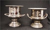 Two silver plate champagne buckets