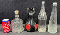 Vintage White House Vinegar & Glass Bottle-Lot