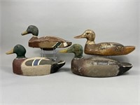 4 Mallard Duck Decoys