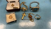 Jewelry and watches, some metals