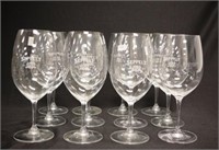 Twelve Riedel wine glasses