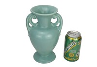 RUMMEL 8.5" GREEN POTTERY VASE