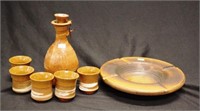 Australian Studio Pottery liqueur set