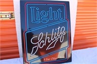 Schlitz Plastic Light-up Wall Sign