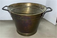 11” tall brass bucket