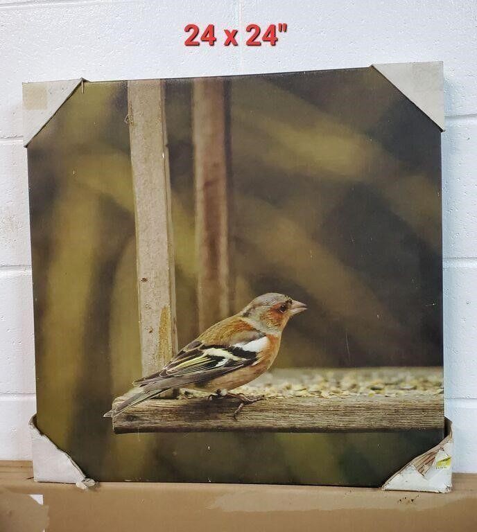 24" x 24" Canvas wall Art Bird Lover