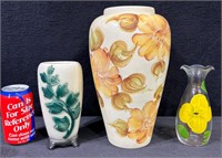 Royal Copley Planter & Handpainted Floral Vase-Lot