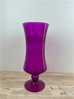 Large purple vase
