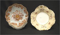 Two antique Spode shell form serving dishes