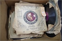 Box of 78RPM gramophone records