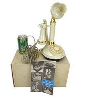 CARRIE NATION CANDLESTICK TELEPHONE IN BOX