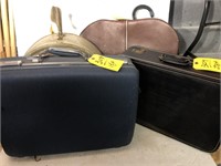 Luggage 2 suitcases, 1 round case & 1 suit bag