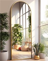 Arched Full Length Mirror, Floor Mirror with