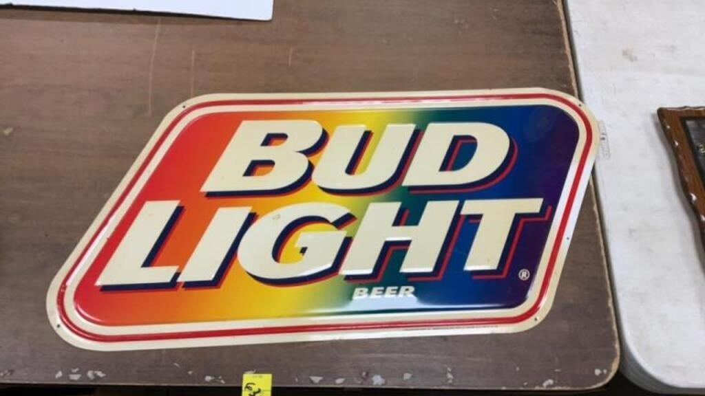 Bud Light rainbow sign