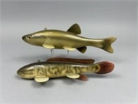 2 Marcel Meloche Fish Spearing Decoys