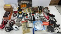 Tape measures, other tools and supplies