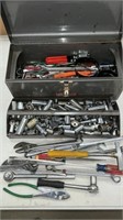 Craftsman toolbox, full of hand tools
