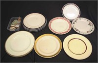 Group various dinner plates