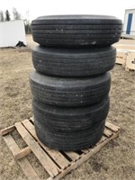 10.00R15 Tire c/w Split Rim /EACH