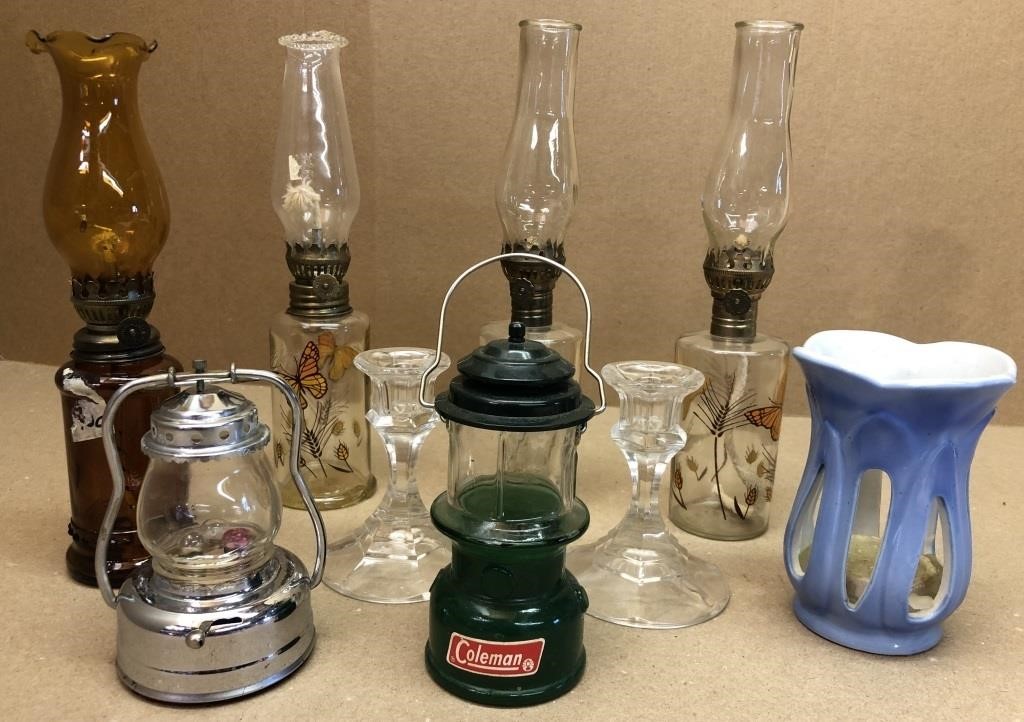 Mini oil lamps & candle holders