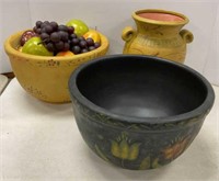 Vase &  large bowls