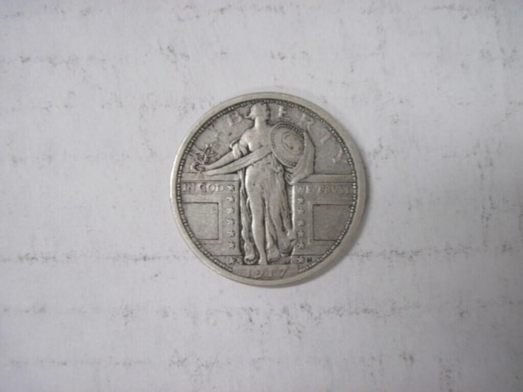1917 D Standing Liberty Silver Quarter