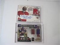 Pair of Rookie Jersey Samples in Case Autograph