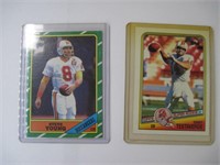 Pair of TOPPS Rookie Cards Steve Young