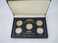 2001 State Quarter Collection Gold Plated