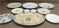 Assorted plates & platter