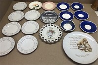 Assorted china & other plates