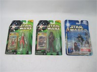 Star Wars Figures x3 - Chewbacca, Boba Fett