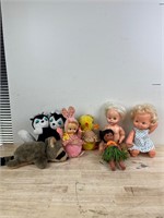 Kids stuffed animals and dolls