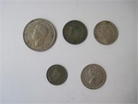 Lot of Early British / Canadian Coins - Silver