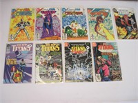 Lot of 9 The New Titans Comics