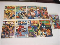 Lot of 9 Nova Comics - 1990s