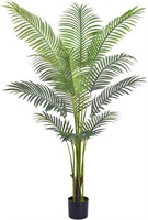 $45  5FT Golden Cane Palm Tree  Faux Indoor/Outdoo