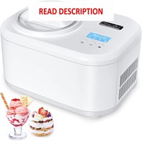 $130  KUMIO 1.2-Qt Ice Cream Maker with Compressor