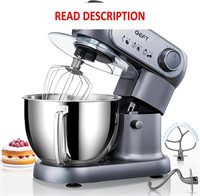 $120  600W Tilt-Head Stand Mixer  6 QT  Grey