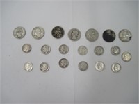 Lot of 90% Silver Dimes + Quarters