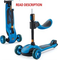 $70  Kids Scooter  2-6  Adjustable  LED  Blue