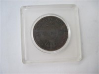1821 Sweden 1/2 Skilling Coin
