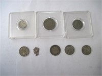 Mixed Lot of 7 World Silver Coins