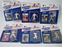 Lot of 6 Starting Lineup MLB Figures 88/89