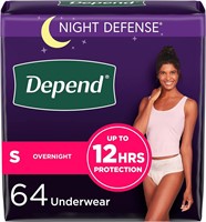 $57  Depend Night Defense  Women's S 80