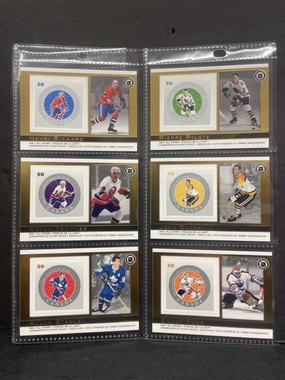 2005 NHL All-Star Stamp Collection.