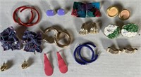 12 pair costume jewelry ear rings