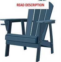 $126  Adirondack Chair  Fire Pit (Navy Blue)